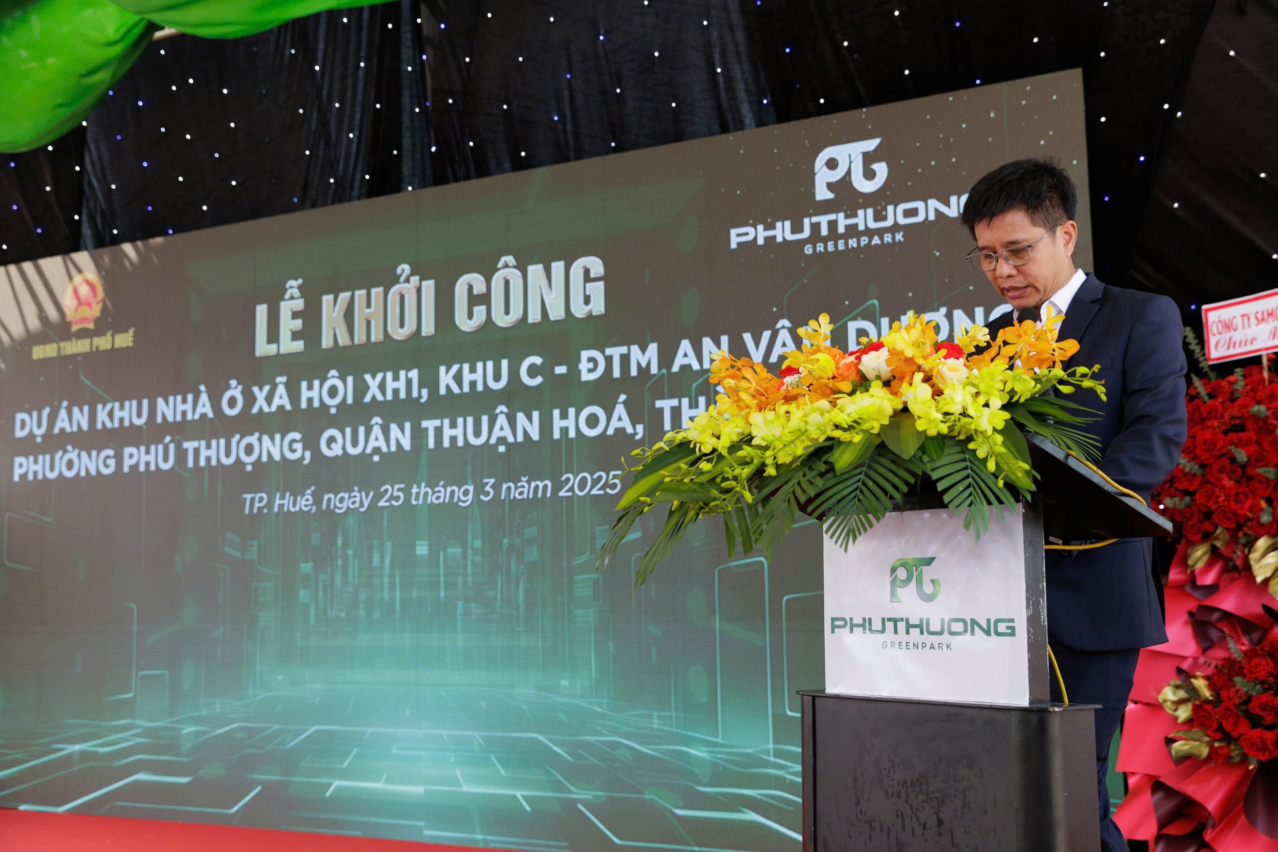 Ông Nguyễn Đức Hải - Đại diện Chủ đầu tư phát biểu tại buổi lễ.